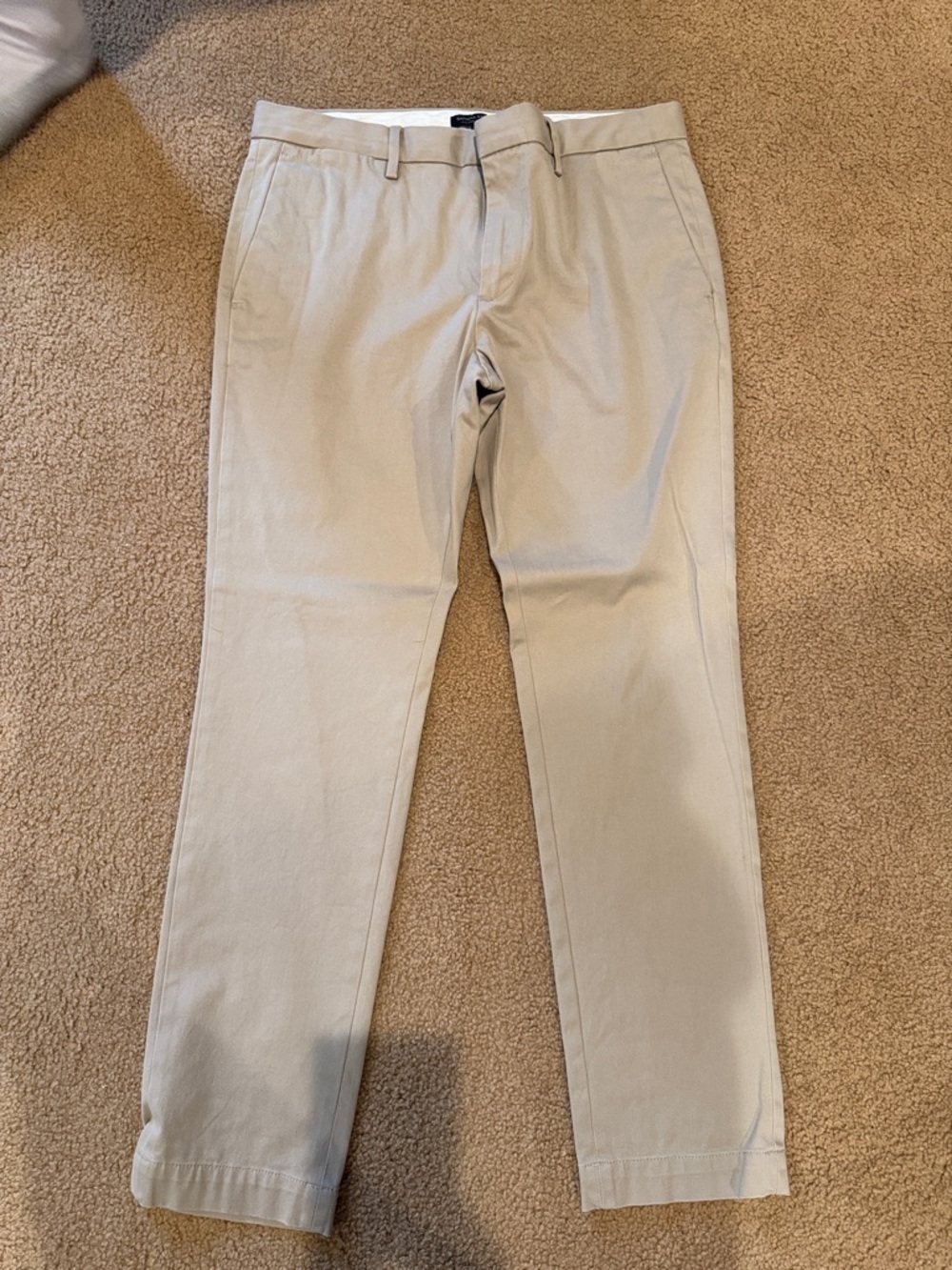 Banana Republic Slim Straight Khaki Pants - Light Tan